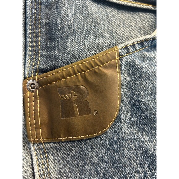 Wrangler Men's Relaxed Fit Denim Blue Jeans Size 36 X 34 Work Wear Medium Wash - Picture 3 of 7